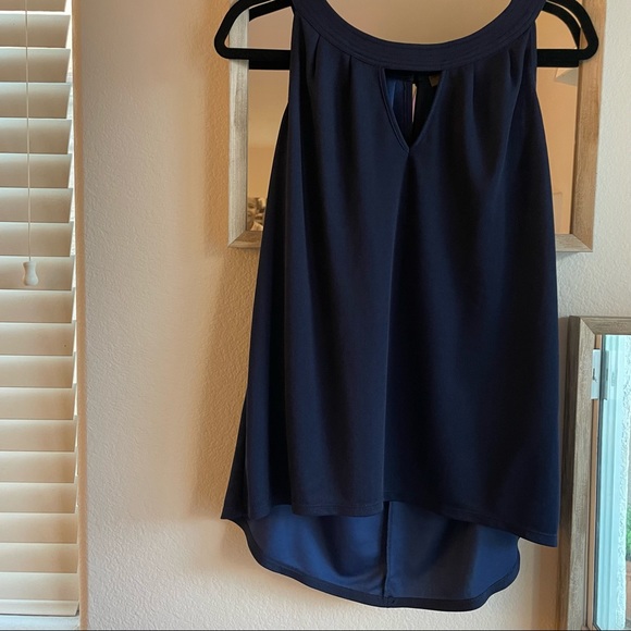 2 for $30 ESSENTIALS BY MILANO Cutout Sleeveless Blouse - Picture 2 of 10